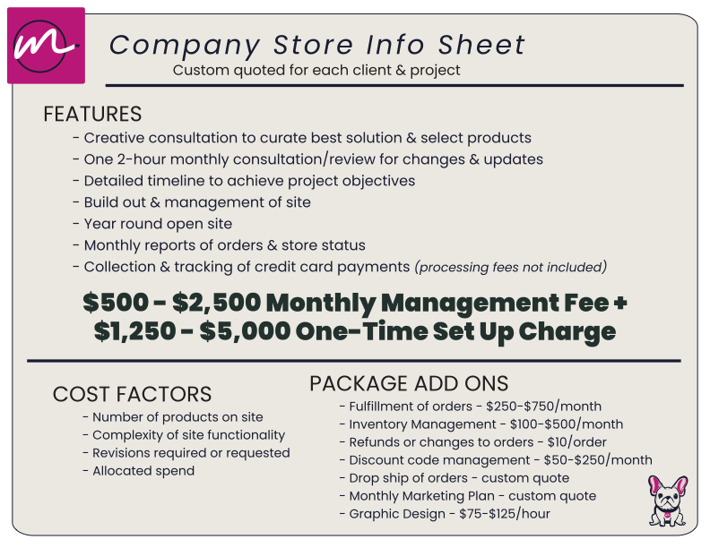 Company Store Pricing